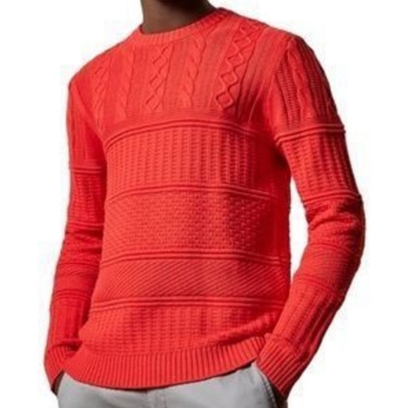 Ted Baker Marbal Mixed Stitch Crewneck Sweater - Picture 1 of 6